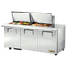 True TSSU-72-24M-B-ST-HC 72" TSSU Series Mega Top Sandwich/Salad Prep Table w/ Refrigerated Base, 115v-cityfoodequipment.com