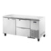 True TUC-67D-2-HC~SPEC3 67" W Undercounter Refrigerator w/ (2) Sections, (2) Drawers & (1) Door, 115v-cityfoodequipment.com