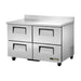 True TWT-48D-4-HC 48" Worktop Refrigerator w/ (2) Sections & (4) Drawers, 115v-cityfoodequipment.com