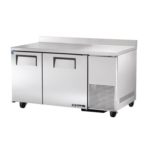 True TWT-60-32-HC 60" Worktop Refrigerator w/ (2) Sections, 115v-cityfoodequipment.com