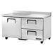 True TWT-60D-2-HC 60" Worktop Refrigerator W/ (2) Sections, 115v-cityfoodequipment.com