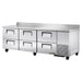 True TWT-93D-6-HC 93" Worktop Refrigerator W/ (3) Sections & (6) Drawers, 115v-cityfoodequipment.com