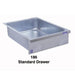 Duke 186 Standard Drawer, Stainless Face Plate, On Roller Slides, Galvanized-cityfoodequipment.com