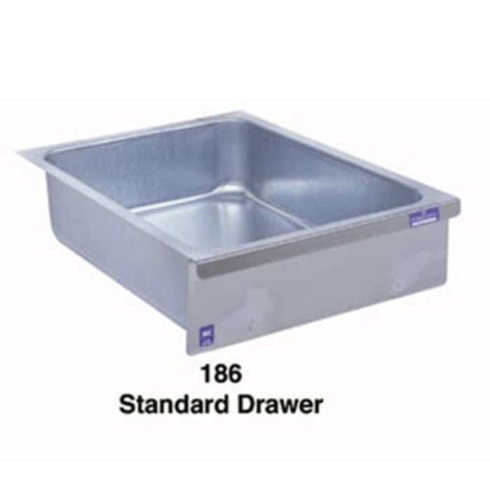 Duke 186 Standard Drawer, Stainless Face Plate, On Roller Slides, Galvanized-cityfoodequipment.com