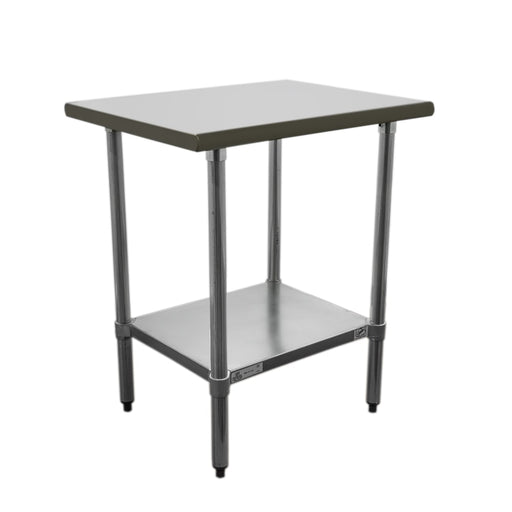 Duke 314S-2430 30" 14 Ga Work Table W/ Undershelf & 300 Series Stainless Flat Top-cityfoodequipment.com