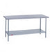 Duke 314S-3072 72" 14 ga Work Table w/ Undershelf & 300 Series Stainless Flat Top-cityfoodequipment.com