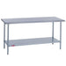 Duke 316-2424 24" 16 ga Work Table w/ Undershelf & 300 Series Stainless Flat Top-cityfoodequipment.com