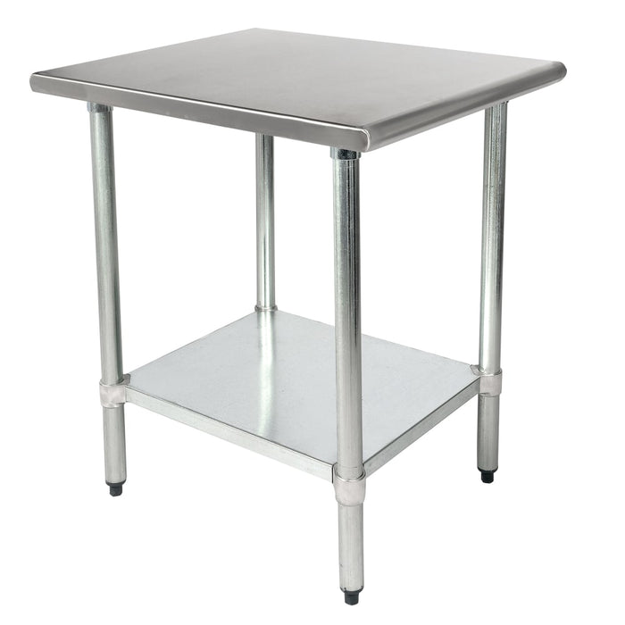 Duke 316-3024 24" 16 ga Work Table w/ Undershelf & 300 Series Stainless Flat Top-cityfoodequipment.com