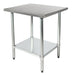 Duke 316-3024 24" 16 ga Work Table w/ Undershelf & 300 Series Stainless Flat Top-cityfoodequipment.com