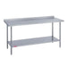 Duke 316-3060-2R 60" 16 ga Work Table w/ Undershelf & 300 Series Stainless Top, 1 1/8" Backsplash-cityfoodequipment.com