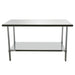 Duke 416S-2460 60" 16 ga Work Table w/ Undershelf & 400 Series Stainless Flat Top-cityfoodequipment.com