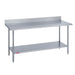Duke 416S-3030-5R 30" 16 ga Work Table w/ Undershelf & 400 Series Stainless Top, 4 3/5" Backsplash-cityfoodequipment.com