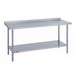 Duke 416S-36120-2R 120" 16 ga Work Table w/ Undershelf & 400 Series Stainless Top, 1 1/8" Backsplash-cityfoodequipment.com