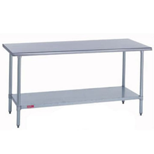 Duke 416S-36132 132" 16 ga Work Table w/ Undershelf & 400 Series Stainless Flat Top-cityfoodequipment.com