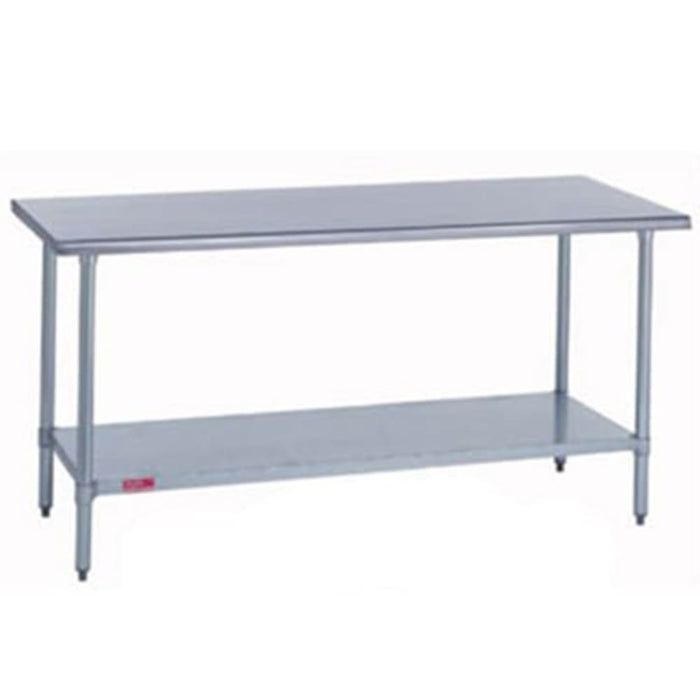 Duke 416S-36132 132" 16 ga Work Table w/ Undershelf & 400 Series Stainless Flat Top-cityfoodequipment.com