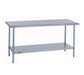 Duke 416S-3696 96" 16 ga Work Table w/ Undershelf & 400 Series Stainless Flat Top-cityfoodequipment.com