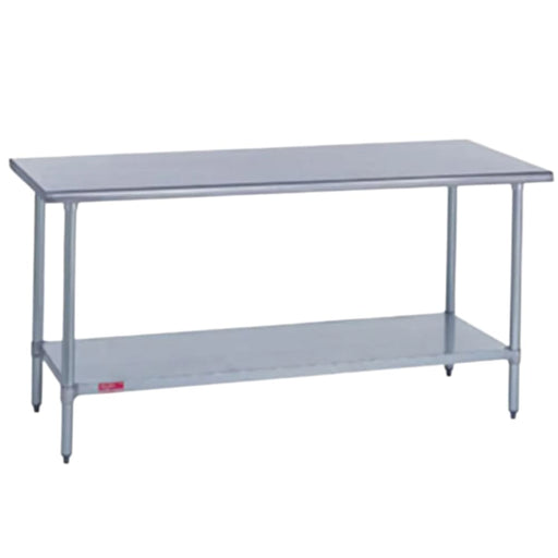 Duke 418-2436 36" 18 ga Work Table w/ Undershelf & 400 Series Stainless Flat Top-cityfoodequipment.com