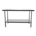 Duke 418-2460 60" 18 ga Work Table w/ Undershelf & 400 Series Stainless Flat Top-cityfoodequipment.com
