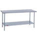 Duke 418-3030 30" 18 ga Work Table w/ Undershelf & 400 Series Stainless Flat Top-cityfoodequipment.com