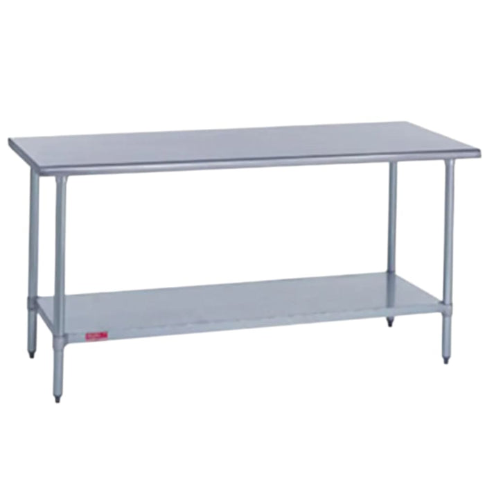 Duke 418-3048 48" 18 ga Work Table w/ Undershelf & 400 Series Stainless Flat Top-cityfoodequipment.com