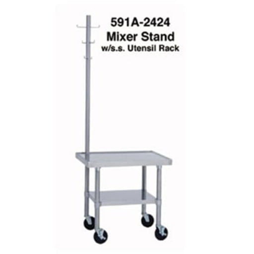 Duke 592A-3024 30" Mixer Table w/ All Stainless Undershelf Base, 24"D-cityfoodequipment.com