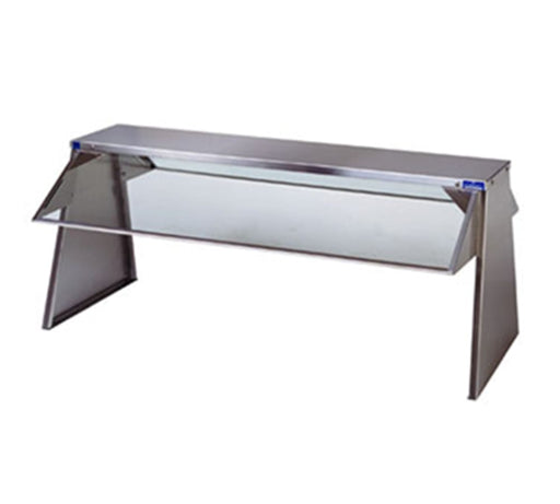 Duke 638 Buffet Shelf w/ 2 Tempered Glass Guards, 4 Section, 10" x 18" x 72 3/8"-cityfoodequipment.com