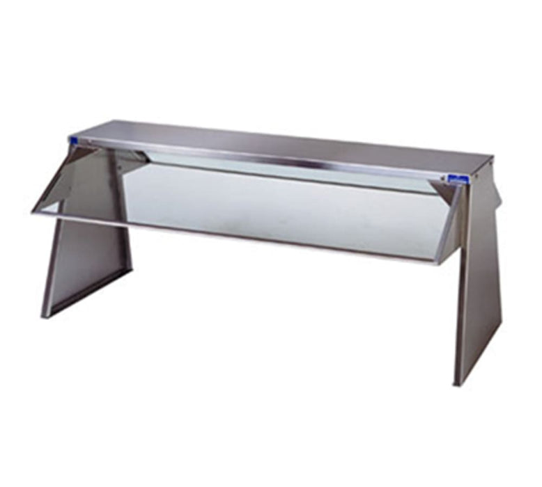 Duke 639-1SN Buffet Shelf w/ 1 Tempered Glass Guard, 2 Section, 10" x 18" x 72 3/8"-cityfoodequipment.com
