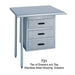 Duke 732 Tier Of 3 Galvanized Drawers, Factory Installed On Work Tables-cityfoodequipment.com