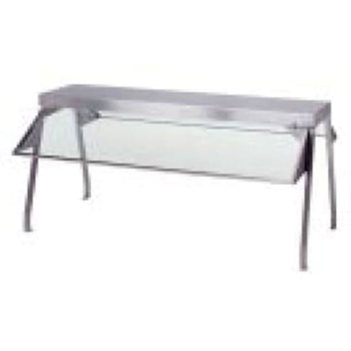 Duke 837-1SN Buffet Shelf w/ 1 Sneeze Guard, 1/4" Acrylic End Guard, 44 3/8" x 10 1/2" x 20"-cityfoodequipment.com