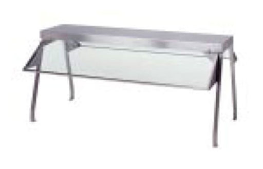 Duke 838-1SN Buffet Shelf w/ 1 Glass Sneeze Guard, 58 3/8 x 10 1/2 x 20", Stainless-cityfoodequipment.com
