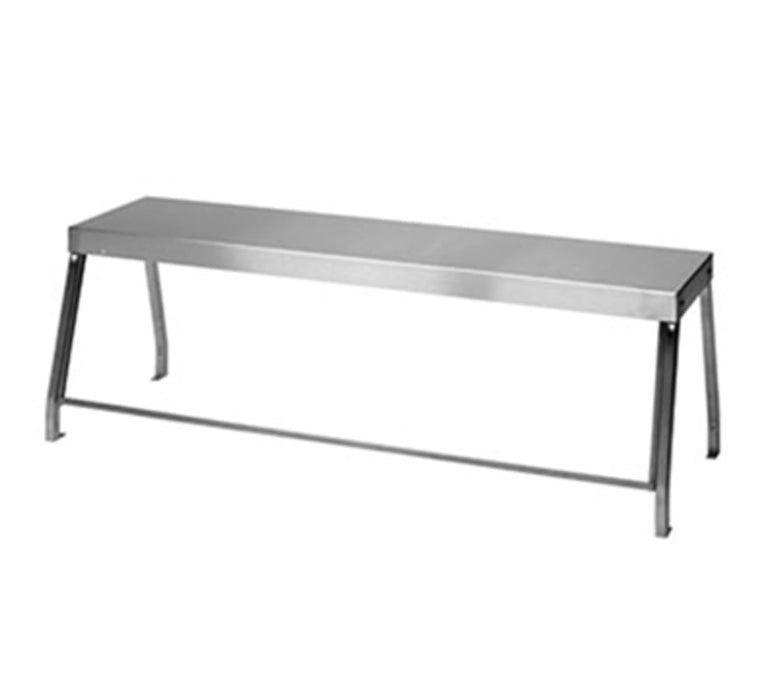 Duke 956-460-3 Deluxe Overshelf w/ Glass Protector, 44 7/32" x 10 1/2", Stainless-cityfoodequipment.com