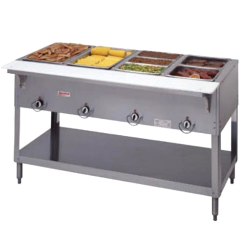 Duke E304SW 58 3/8" Hot Food Table w/ (4) Wells & Cutting Board, 208v/1ph-cityfoodequipment.com