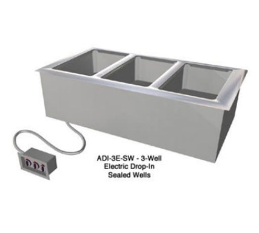 Duke ADI-4E-SW Drop-In Hot Food Well w/ (4) Full Size Pan Capacity, 120v-cityfoodequipment.com