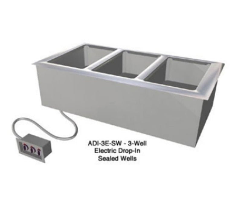 Duke ADI-4E-SW Drop-In Hot Food Well w/ (4) Full Size Pan Capacity, 120v-cityfoodequipment.com