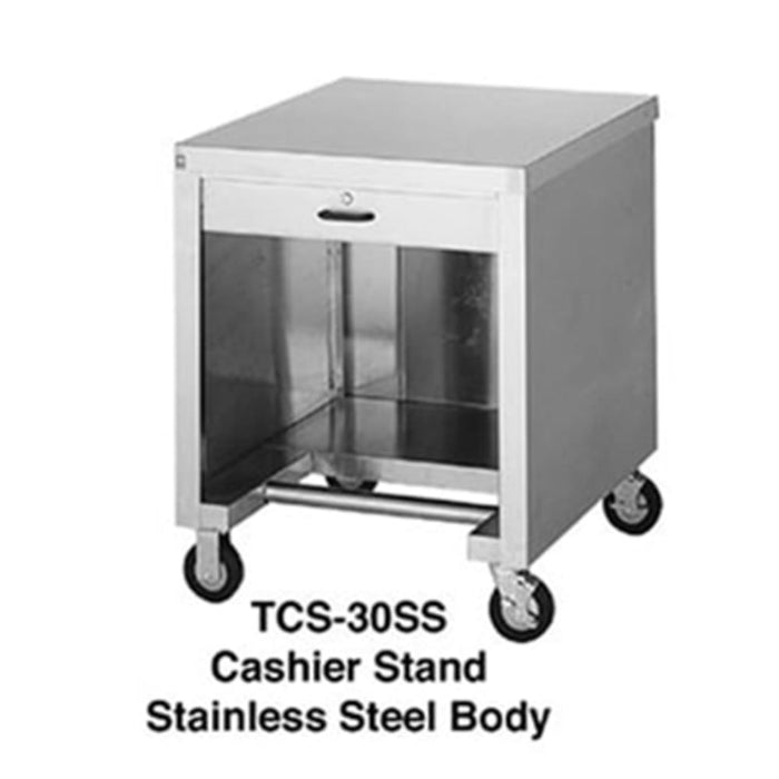 Duke TCS-30SS 30"W Cash Register Stand w/ Stainless Top, 36"H-cityfoodequipment.com
