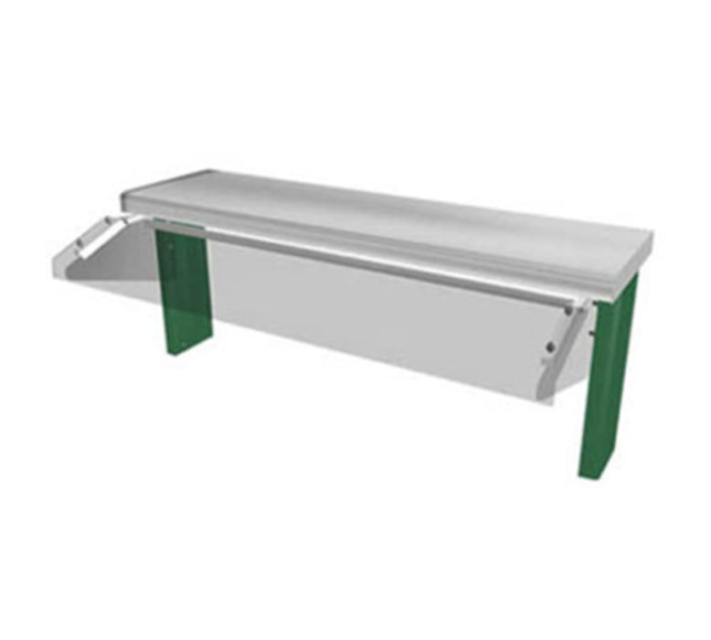 Duke TS530-46-1SN 45 5/8" Sneeze Guard, Single Service Buffet Style w/ Acrylic End Guards-cityfoodequipment.com
