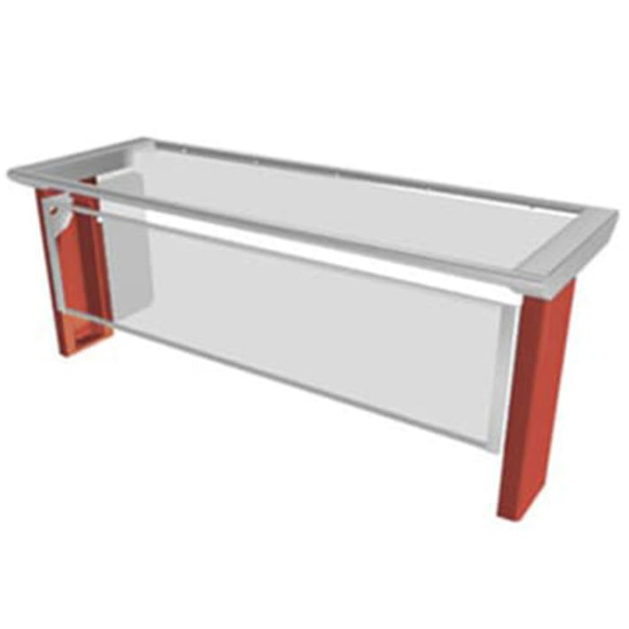 Duke TS570-46 45 5/8" Sneeze Guard, Service Style w/ Flipup Glass Front & Acrylic End Guards-cityfoodequipment.com