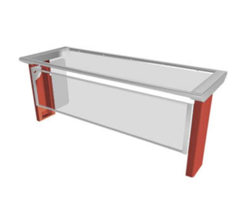 Duke TS570-74 Thurmaduke Designer Sneeze Guard, Flip-Up Front, Glass Top, 73 5/8"Long-cityfoodequipment.com