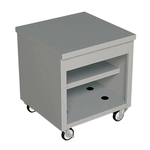 Duke TST-32SS 32" Mobile Serving Counter w/ Shelves & Stainless Top-cityfoodequipment.com