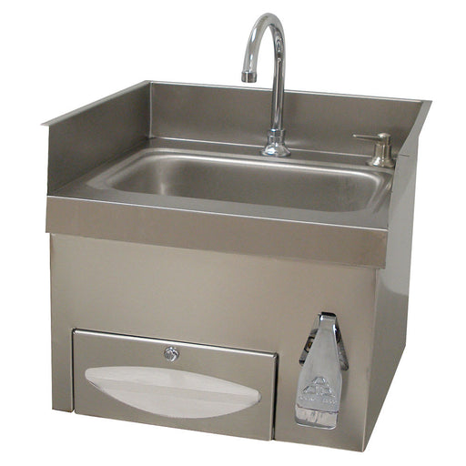 Advance Tabco 7-PS-43 Wall Mount Commercial Touchless Hand Sink w/ 14"L x 10"W x 5"D Bowl, Gooseneck Faucet-cityfoodequipment.com