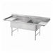 Advance Tabco 18-K5-56 91" 3 Compartment Sink w/ 24"L x 30"W Bowl, 12" Deep-cityfoodequipment.com