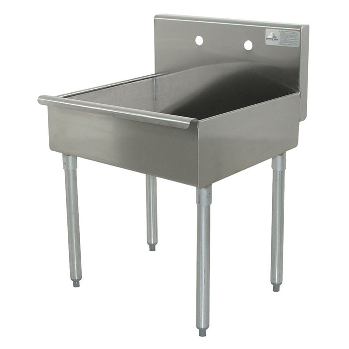 Advance Tabco 4-OP-18 24" 1 Compartment Sink w/ 24"L x 21"W Bowl, 8" Deep-cityfoodequipment.com