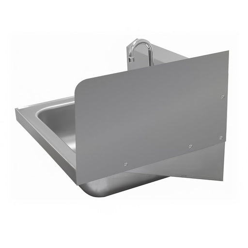 Advance Tabco 7-PS-11C 12" Tall Welded Side Splash for Hand Sinks - 16" x 20" Bowls-cityfoodequipment.com
