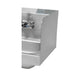 Advance Tabco 7-PS-15B 12" Tall Side Splash for Hand Sinks - 10" x 14" Bowls, 2 Sides, Deck Mount-cityfoodequipment.com
