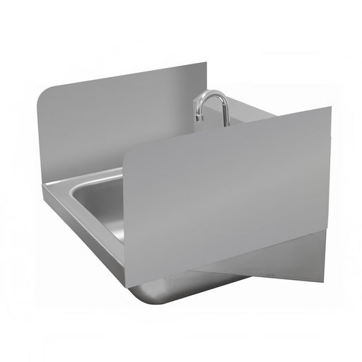 Advance Tabco 7-PS-15C 12" Tall Side Splash for Hand Sinks - 16" x 20" Bowls, 2 Sides-cityfoodequipment.com