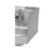 Advance Tabco 7-PS-16A 7 3/4" Tall Welded Side Splash for Hand Sinks - 9" x 9" Bowl, Splash Mount-cityfoodequipment.com