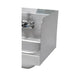 Advance Tabco 7-PS-16C 7 3/4" Tall Welded Side Splash for Hand Sinks - 16" x 20" Bowls-cityfoodequipment.com