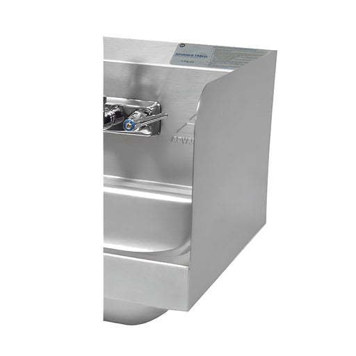 Advance Tabco 7-PS-16D 7 3/4" Tall Welded Side Splash for Handicapped Hand Sinks-cityfoodequipment.com