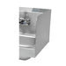 Advance Tabco 7-PS-16D 7 3/4" Tall Welded Side Splash for Handicapped Hand Sinks-cityfoodequipment.com