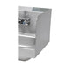 Advance Tabco 7-PS-17C 7 3/4" Tall Side Splash for Hand Sinks - 16" x 20" Bowls, 2 Sides-cityfoodequipment.com